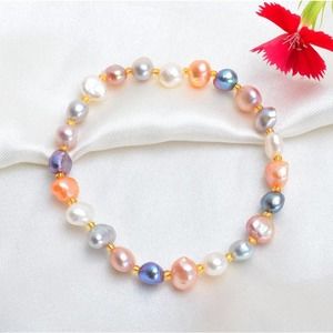 Freshwater Baroque Pearl Mix Bracelet